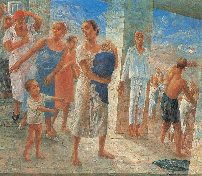 Petrov-Vodkin, Kozma Earthquake in the Crimea china oil painting image